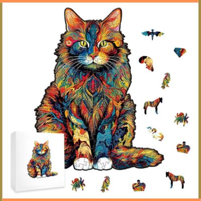 PUZZLE-BOIS-CHAT-SAUVAGE