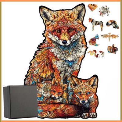 PUZZLE-BOIS-FOXFAMILY