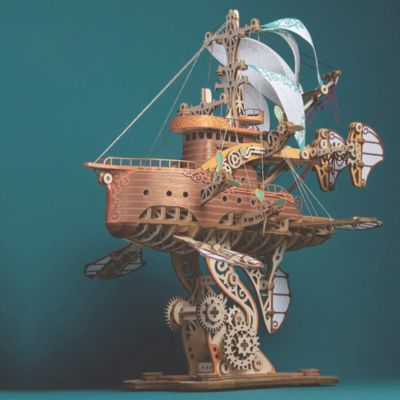 Puzzle-3D-en-bois-Bateau-volant-image