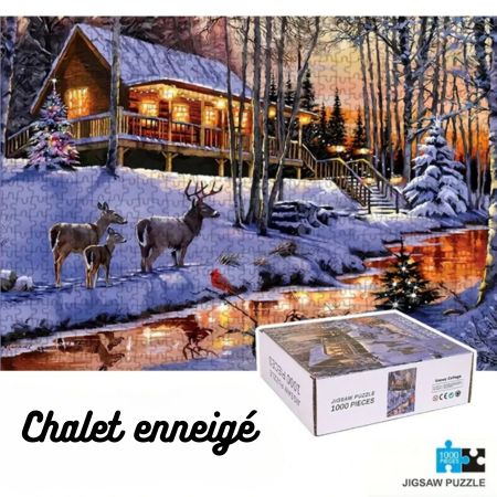 Puzzle-paysage-Chalet-enneige-image